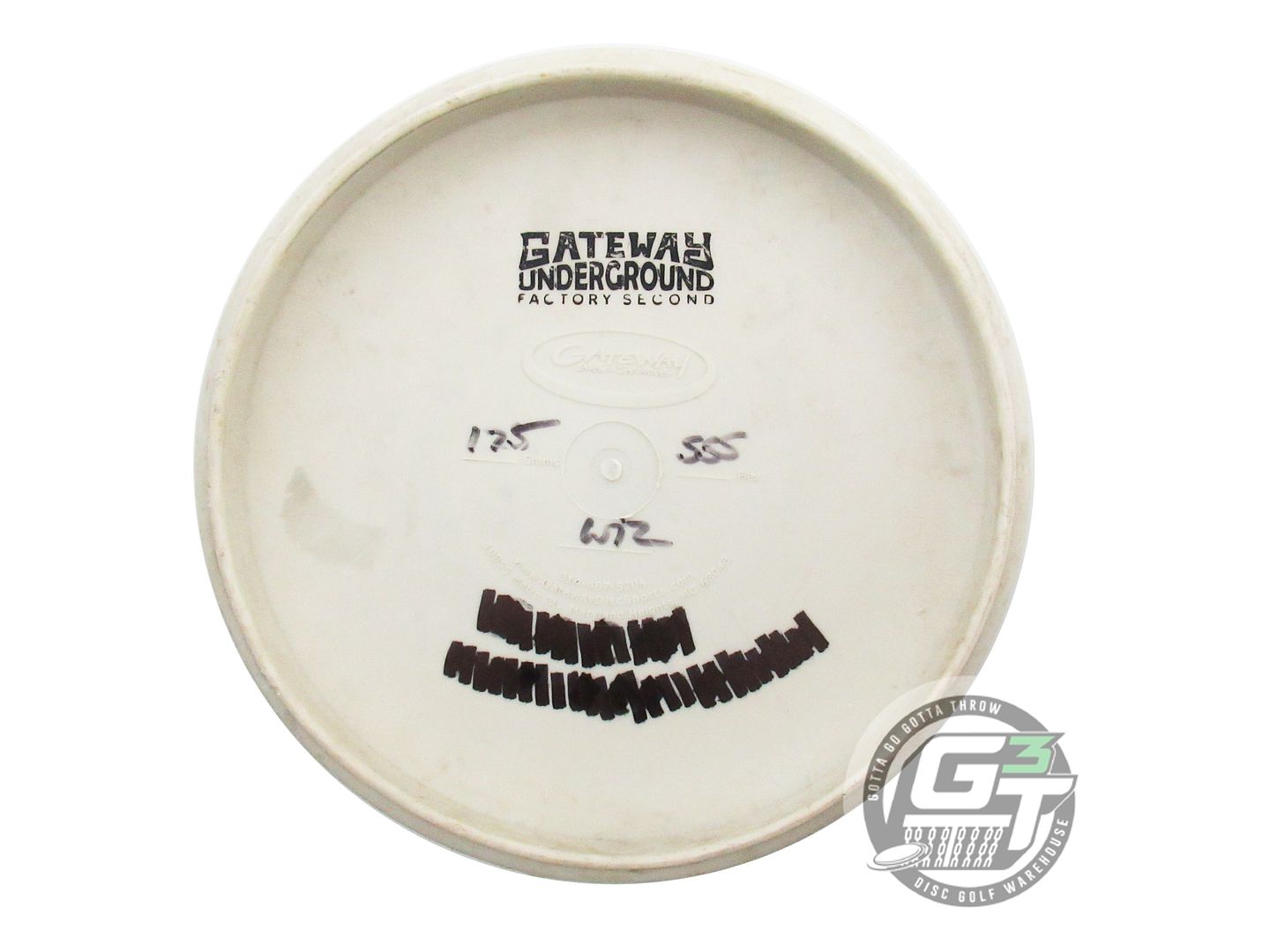 USED Gateway X-OUT SureGrip SSS Wizard 175g White Putter Golf Disc