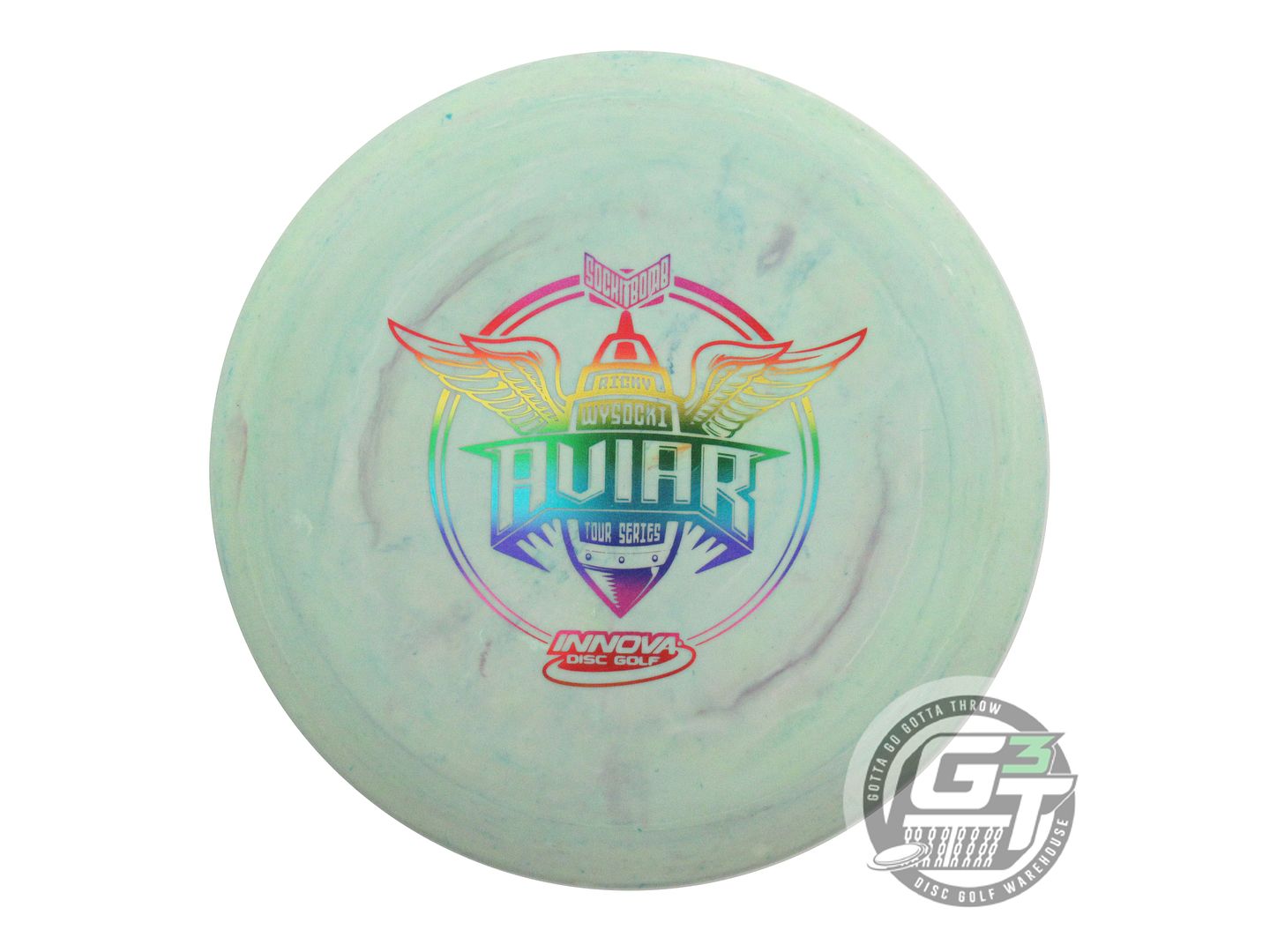 USED Innova [WYSOCKI] Galactic Pro Aviar 175g Rainbow Foil A Putter Golf Disc