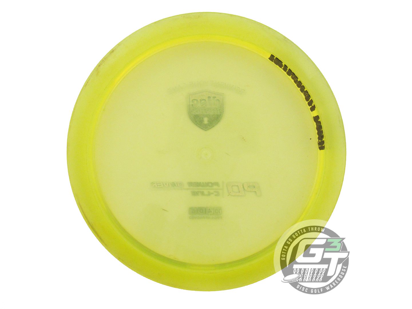 USED DiscMania C-Line PD 176g Yellow Aqua Foil Distance Driver Golf Disc