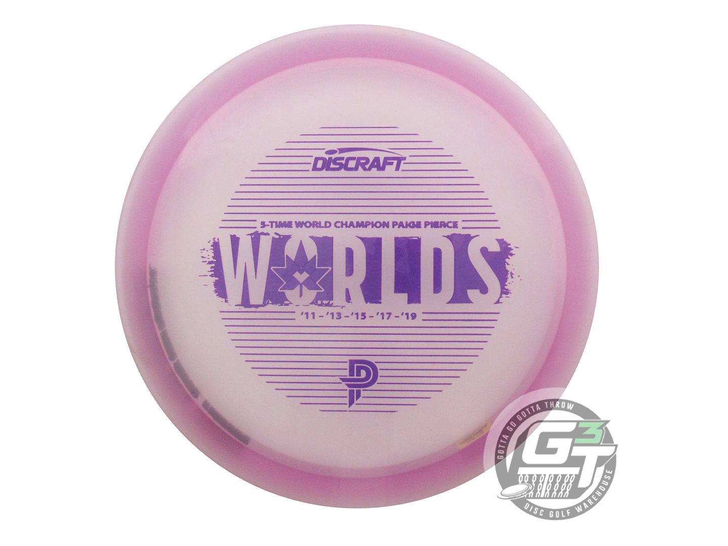 USED Discraft [PDGA WORLDS] CryZtal Passion 173g Pink Purple Stamp Driver Disc