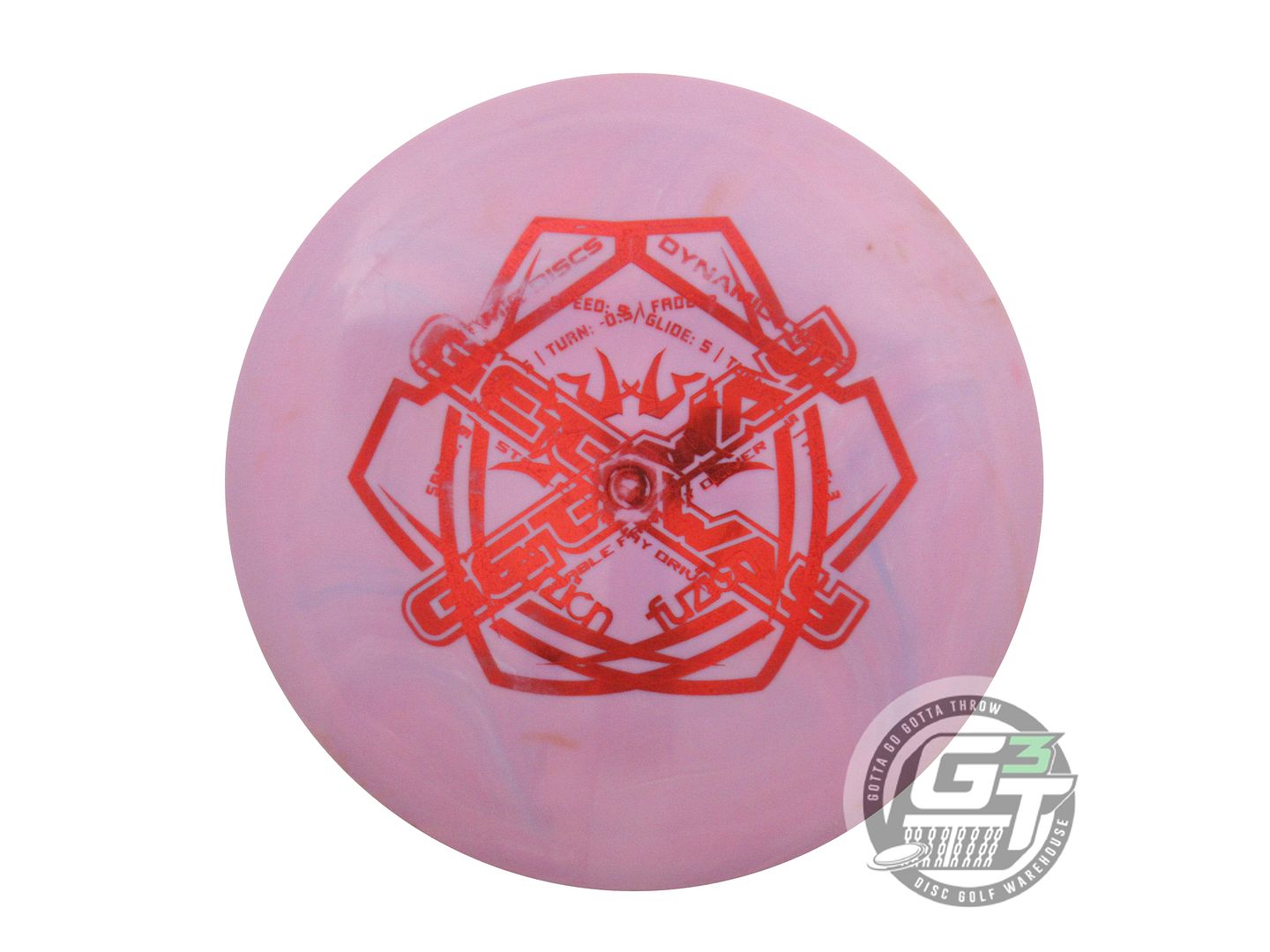 USED Dynamic Discs X-OUT Fuzion Getaway 175g Lilac Distance Driver Golf Disc