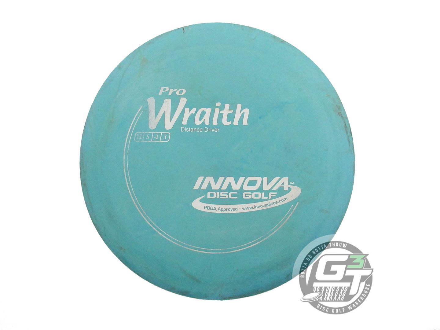 USED Innova Pro Wraith 175g Teal White Stamp Distance Driver Golf Disc