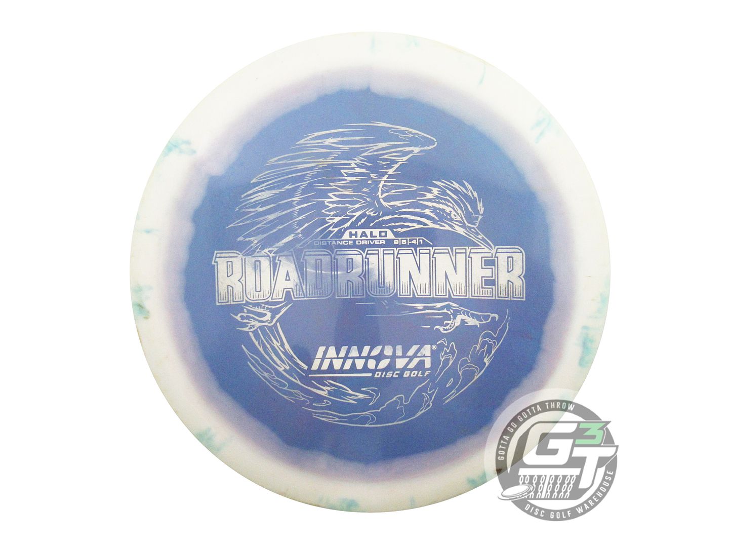 USED Innova Halo Star Roadrunner 150g White-Purple Distance Driver Golf Disc