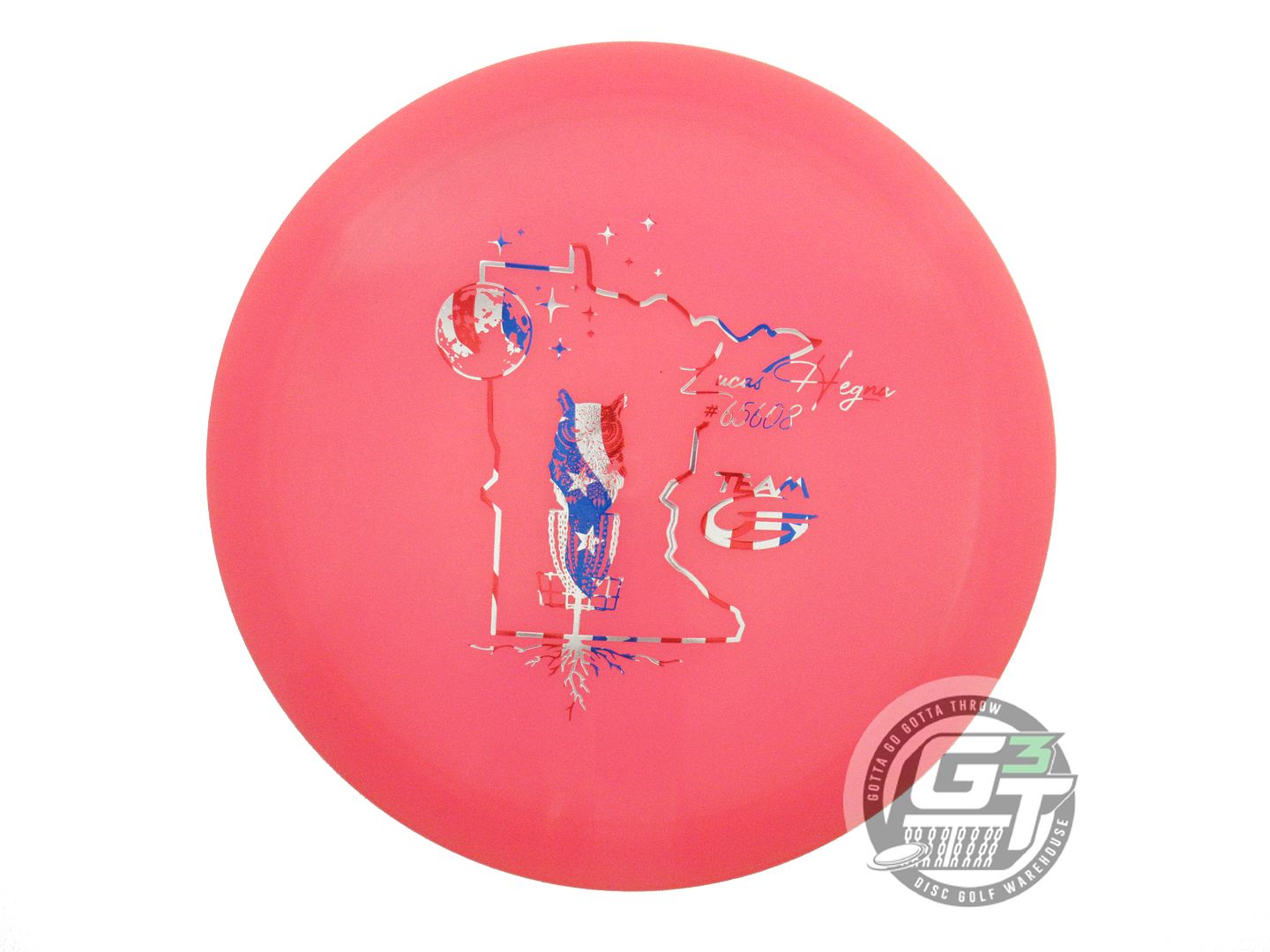 NOS Gateway Hyper-Diamond Blade 176g Pink Flag Foil A Fairway Driver Golf Disc