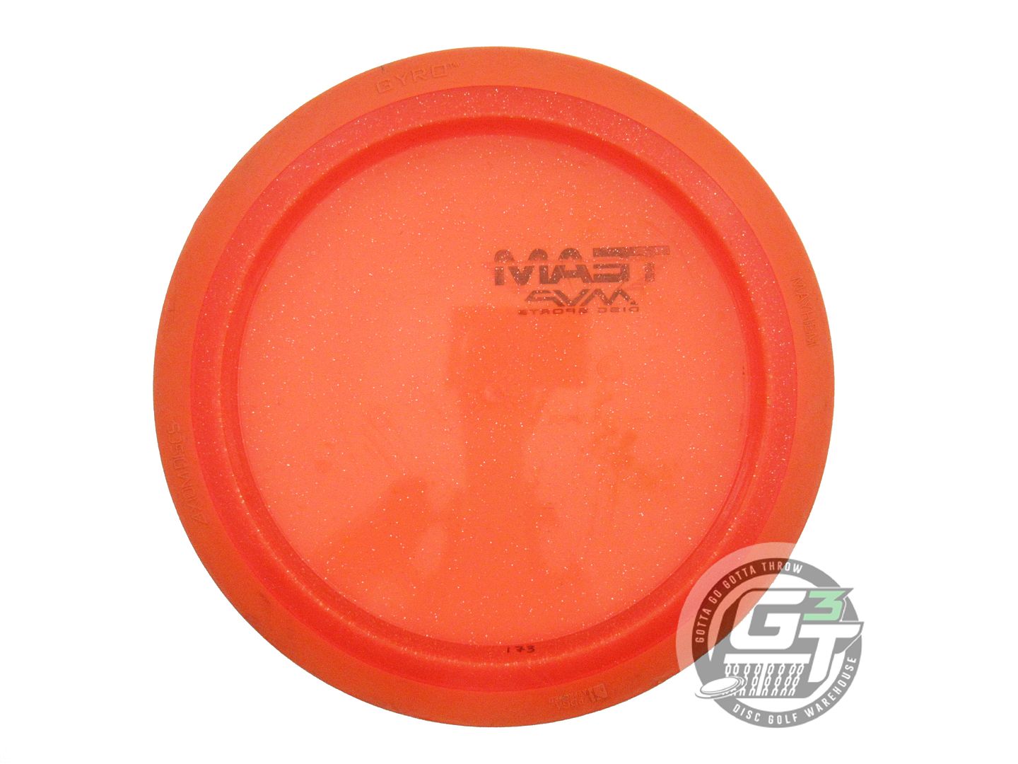 USED Axiom Discs Proton Mayhem 173g Orange Orange Rim Distance Driver Golf Disc