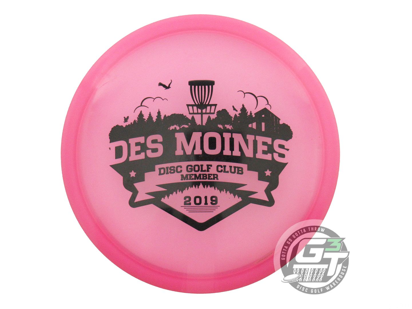 USED Discraft Z Buzzz 178g Pink Black Stamp Midrange Golf Disc