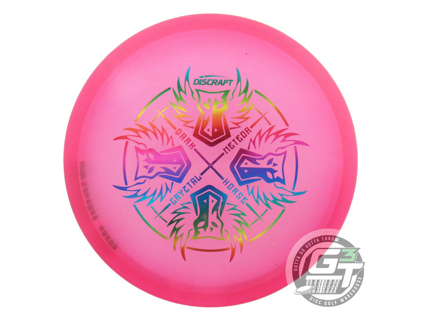 USED Discraft [DARK HORSE] CryZtal Meteor 175g Pink Rainbow Foil Midrange Disc