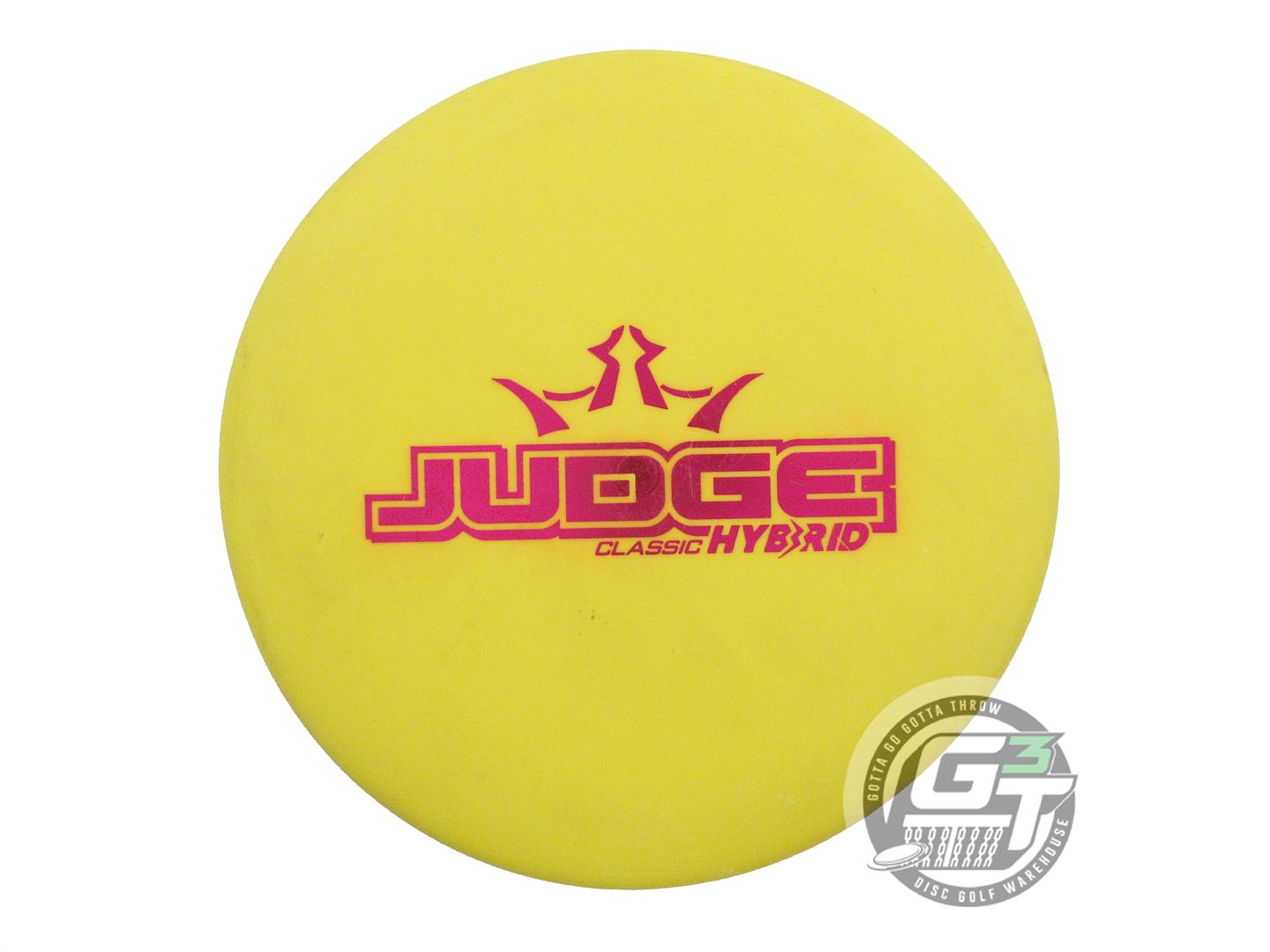 USED Dynamic Discs Classic Hybrid Judge 173g Yellow Magenta Foil Putter Disc