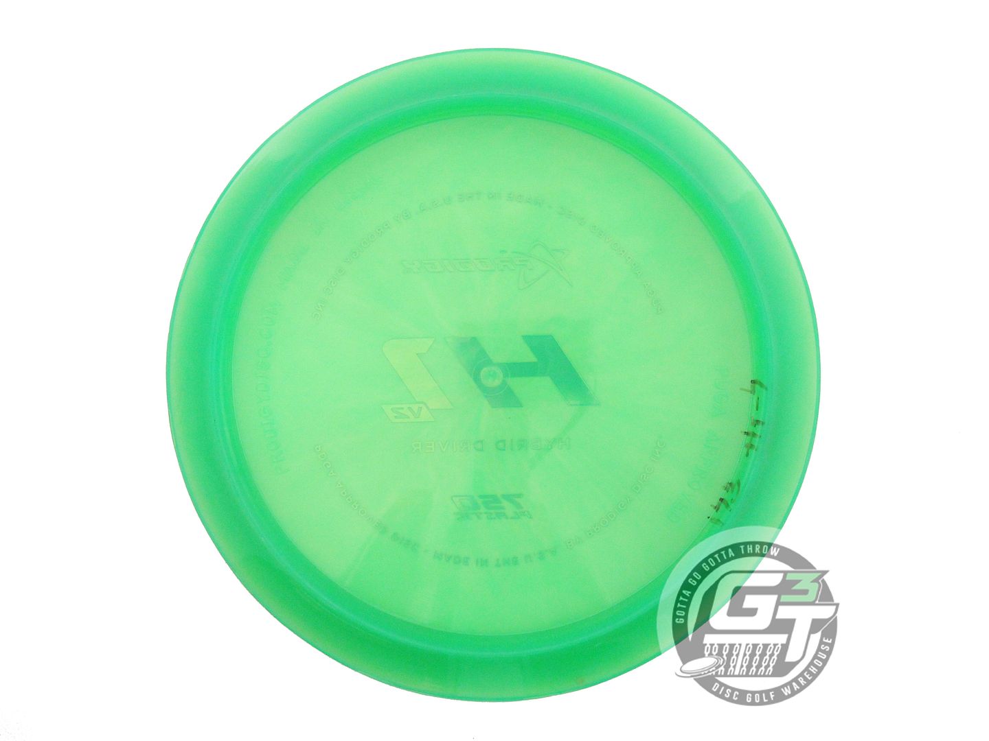 USED Prodigy Discs 750 H1 V2 173g Green Silver Foil Hybrid Driver Golf Disc
