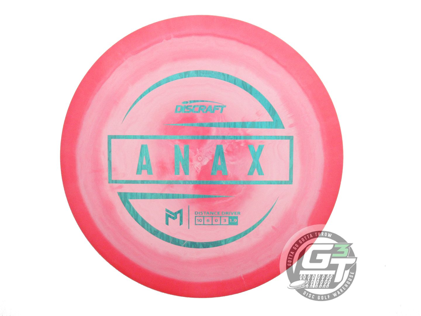 USED Discraft [McBETH] ESP Anax 175g Pink Teal Foil Driver Golf Disc