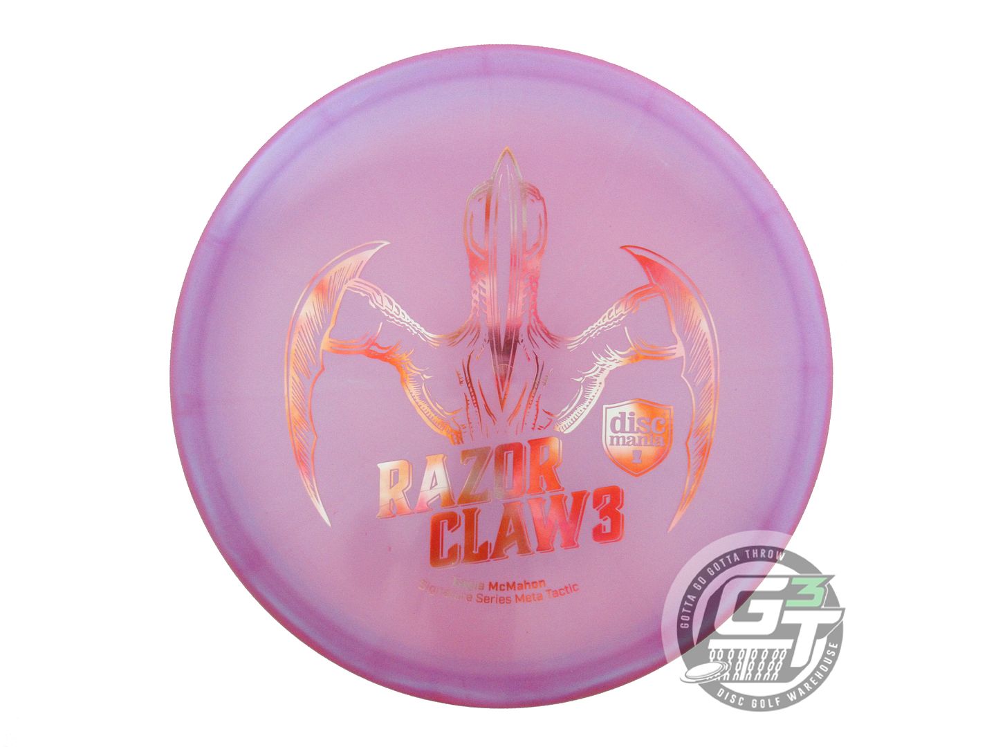 USED DiscMania RAZOR CLAW 3 Meta Tactic 173g Purple Cloud Foil Putter Golf Disc
