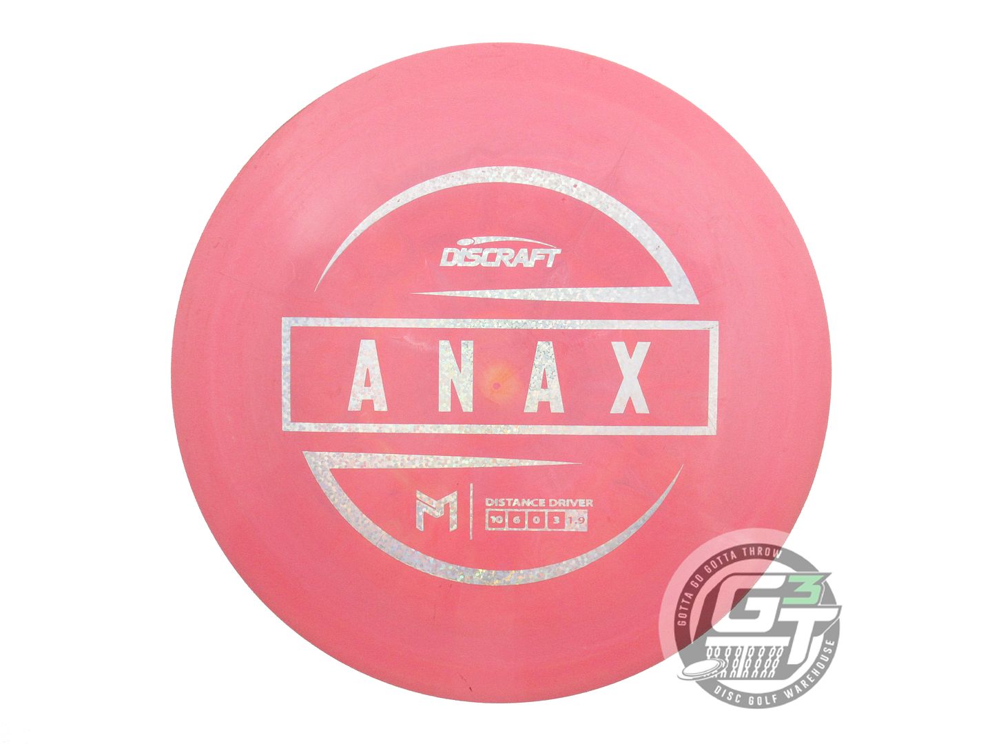 USED Discraft [McBETH] ESP Anax 175g Pink Silver Glitter Foil Driver Golf Disc
