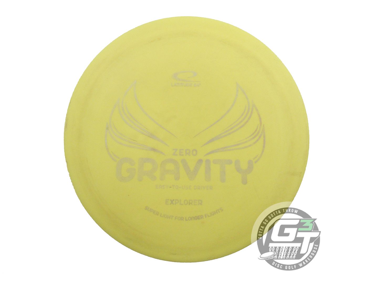 USED Latitude 64 Zero Gravity Explorer 124g Yellow Silver Stamp Driver Golf Disc