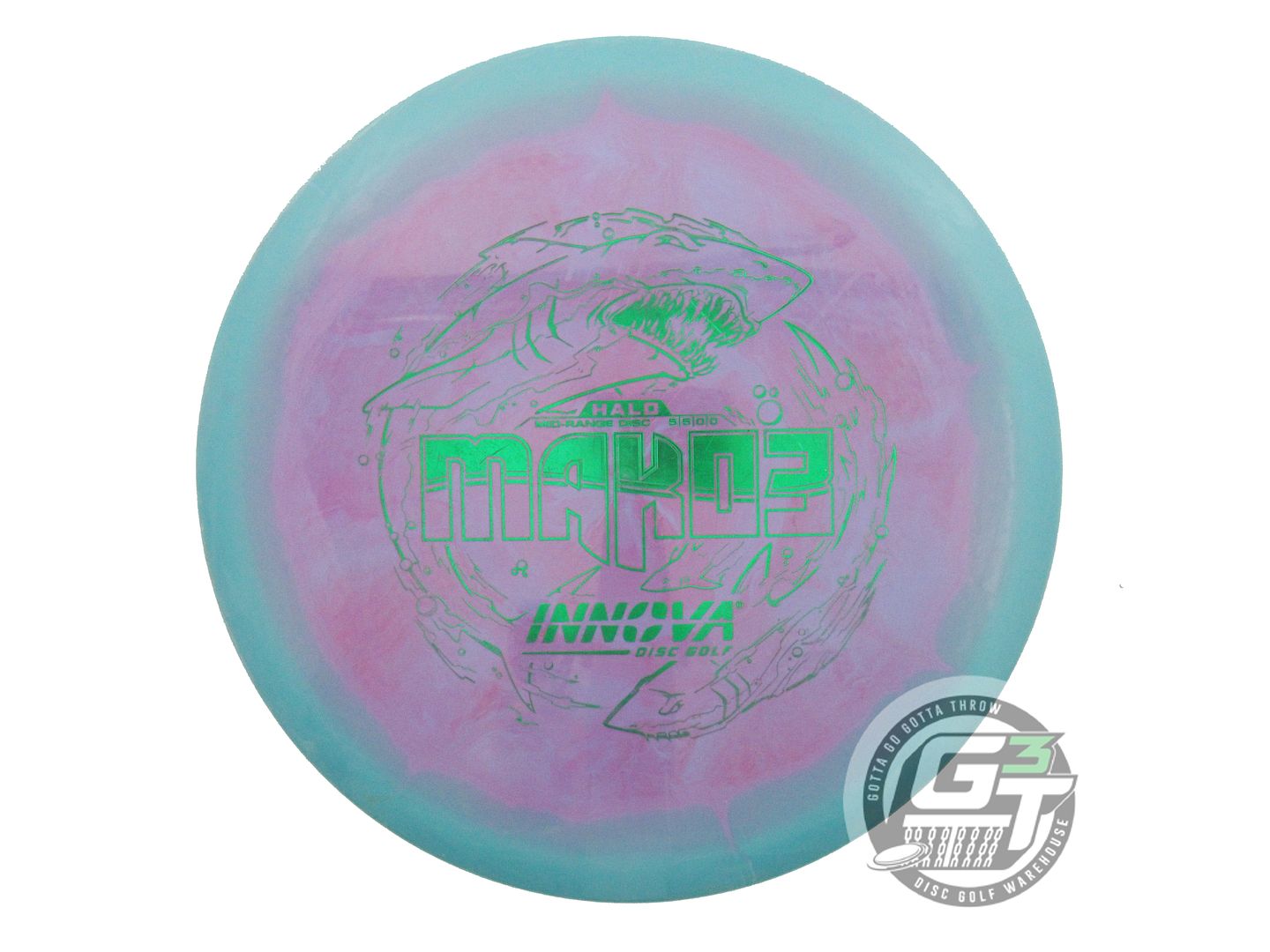 USED Innova Halo Star Mako3 180g Seafoam-Purple Midrange Golf Disc