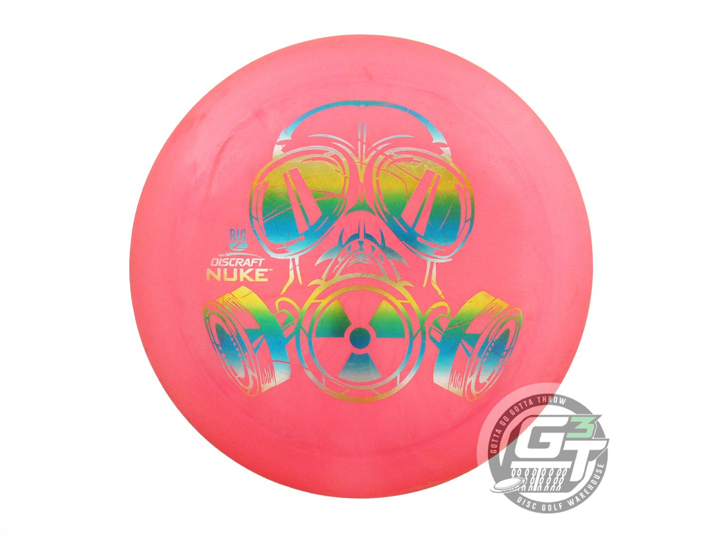USED Discraft Big Z Nuke 172g Pink Sunrise Foil Distance Driver Golf Disc