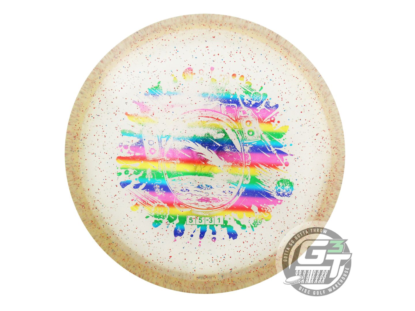 USED Discraft CryZtal Sparkle Meteor 177g Smoke Rainbow Foil Midrange Golf Disc