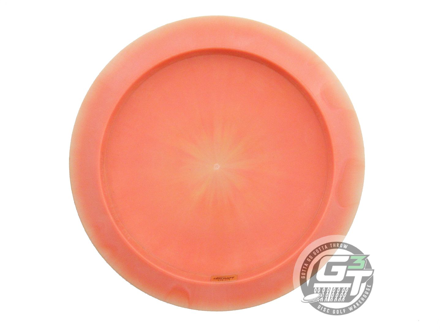 USED Discraft ESP Nuke OS 177g Peach Red Weave Foil Distance Driver Golf Disc