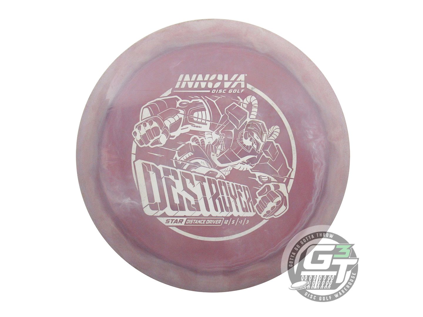 USED Innova Star Destroyer 166g Purple White Stamp Distance Driver Golf Disc