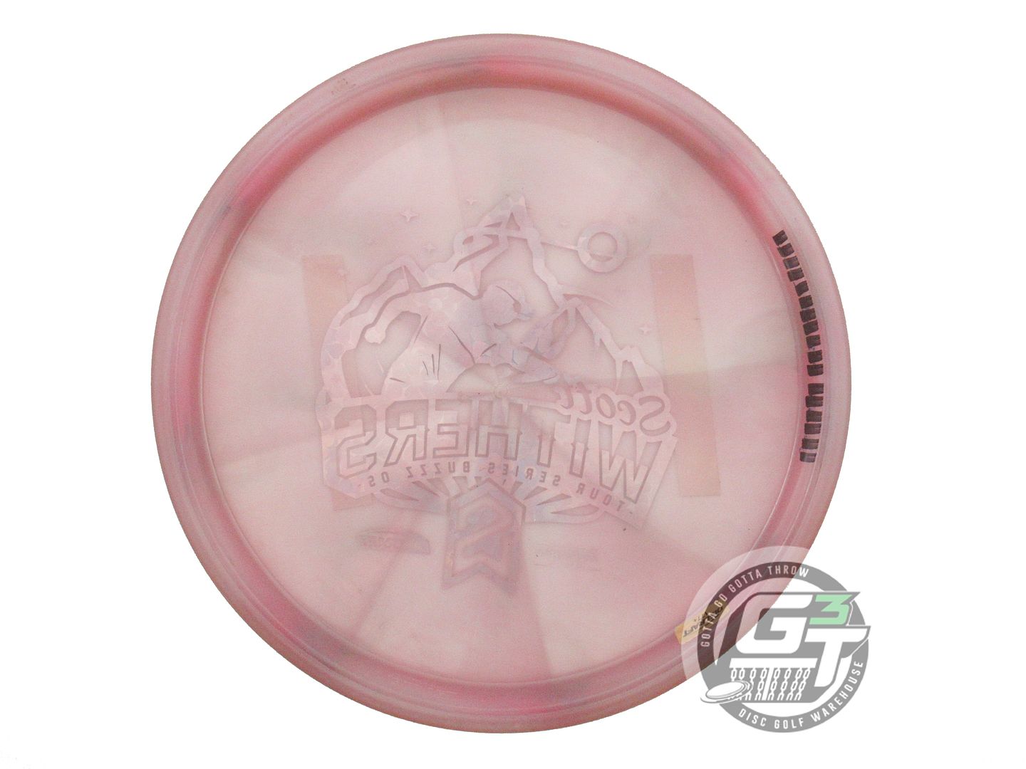 USED Discraft [WITHERS] CryZtal Buzzz OS 179g Pink Flower Foil Midrange Disc