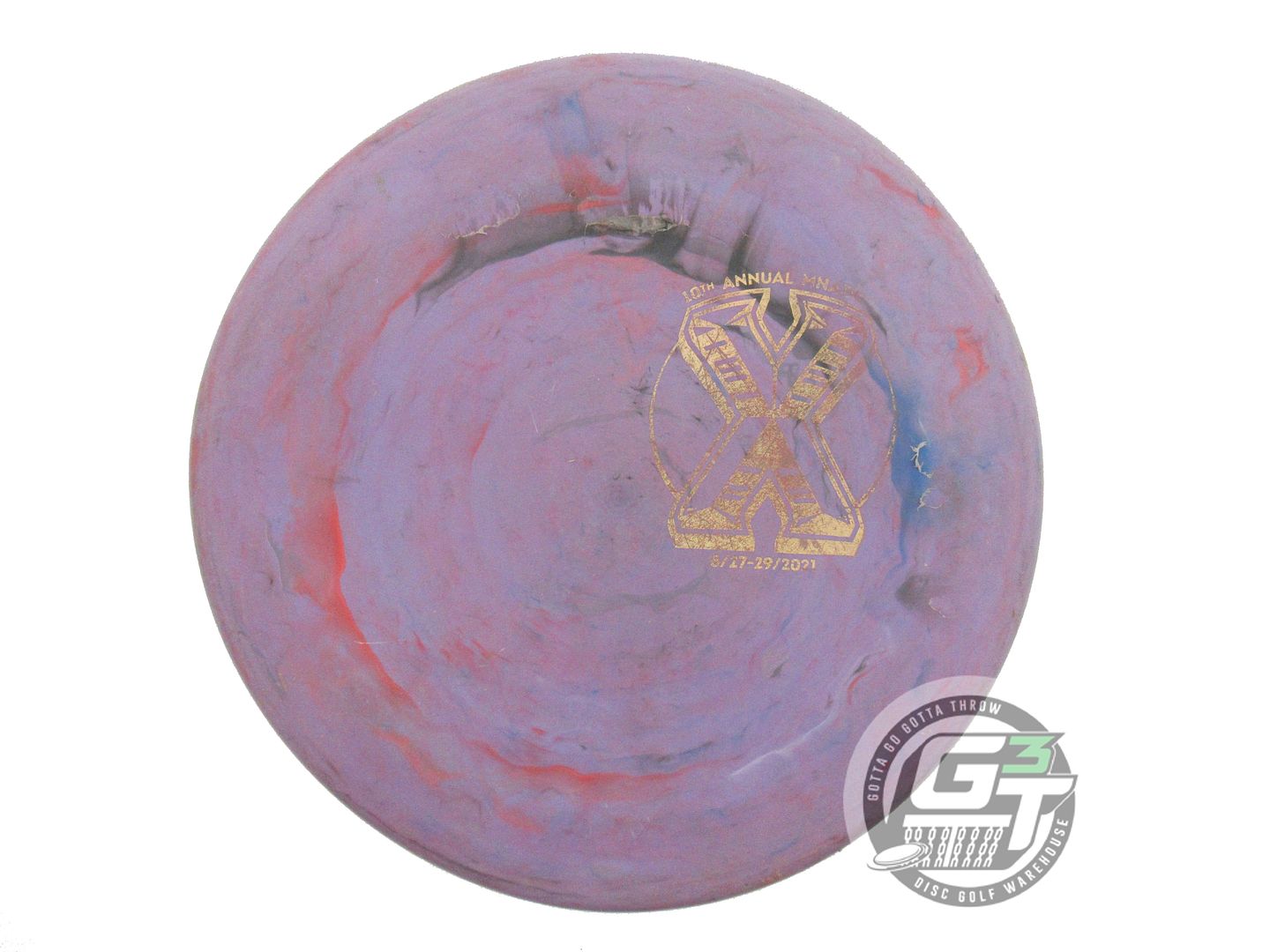 USED Discraft Jawbreaker Zone 175g Purple Gold Holo Foil Putter Golf Disc