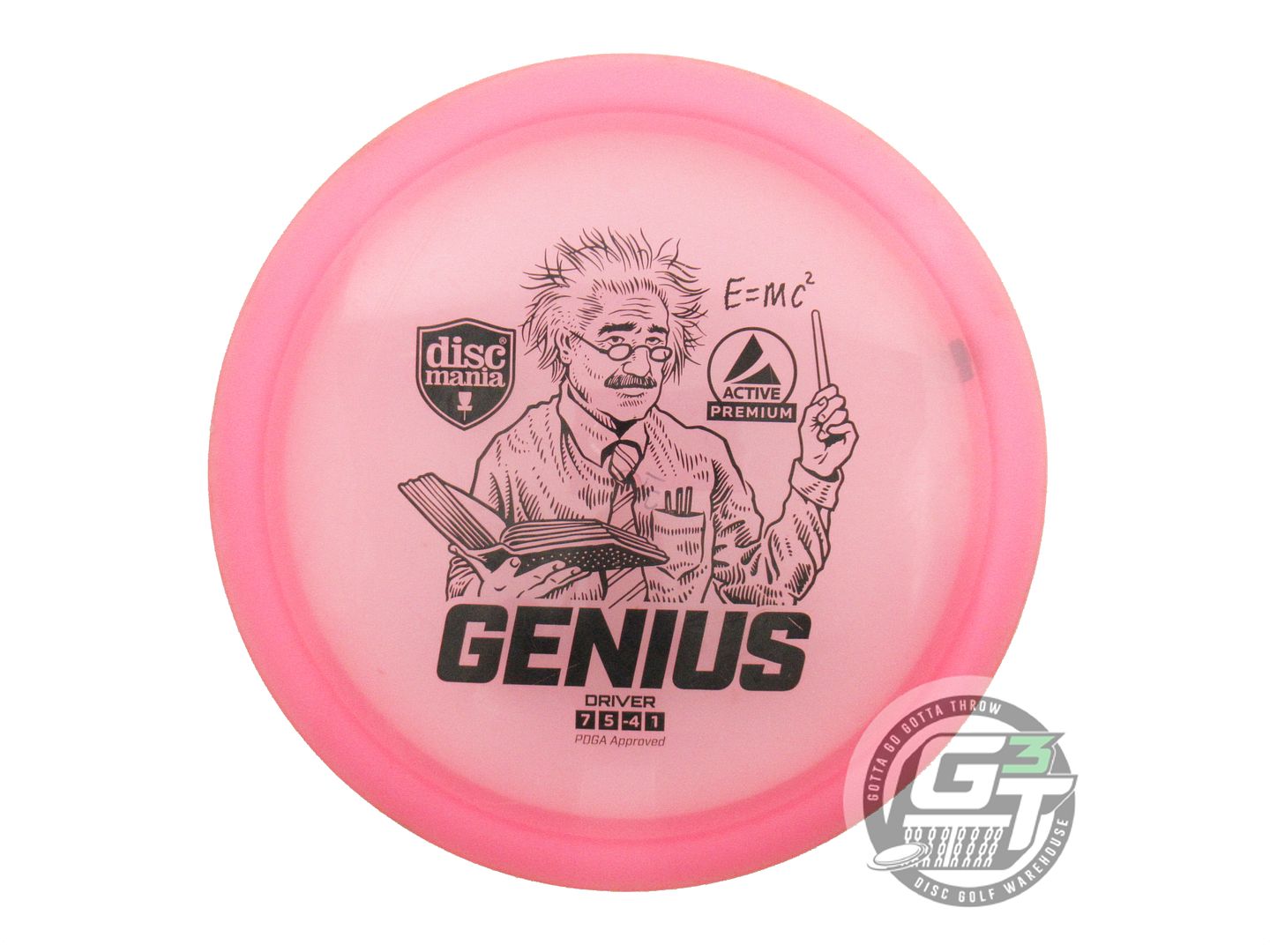 USED DiscMania Active Premium Genius 175g Pink Black Stamp Fairway Driver Disc