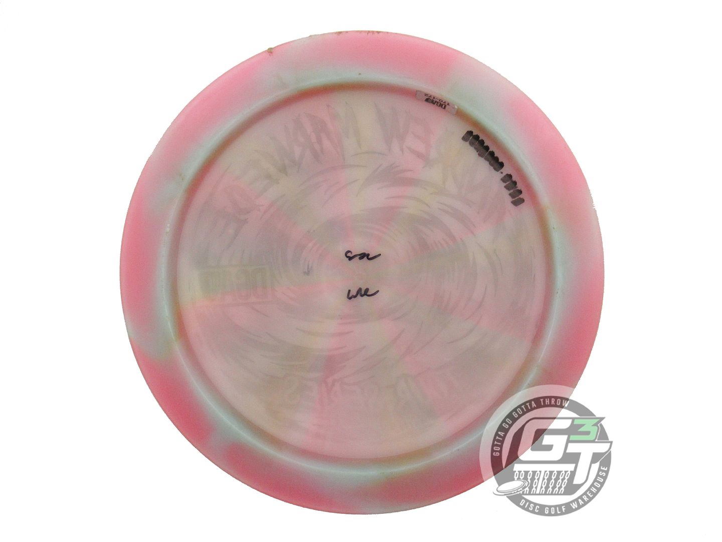 USED DGA [MARWEDE] Swirl Hurricane 170-172g Pink-Lime Distance Driver Golf Disc