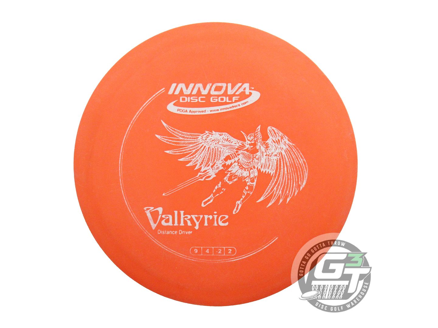 USED Innova DX Valkyrie 175g Orange White Stamp Distance Driver Golf Disc