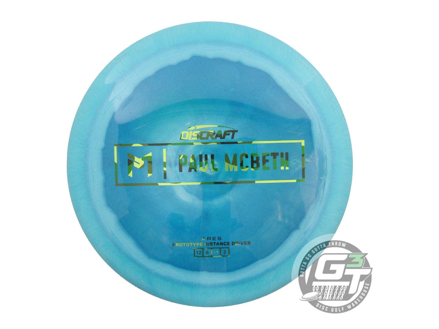 USED Discraft [McBETH] ESP Ares 172g Seafoam-Blue Distance Driver Golf Disc