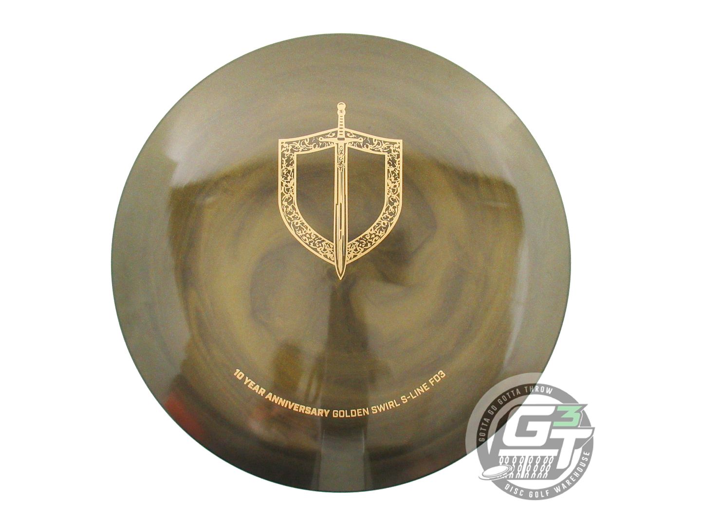NOS DiscMania [10 YEAR] Golden S-Line FD3 175g Gold Foil Fairway Driver Disc