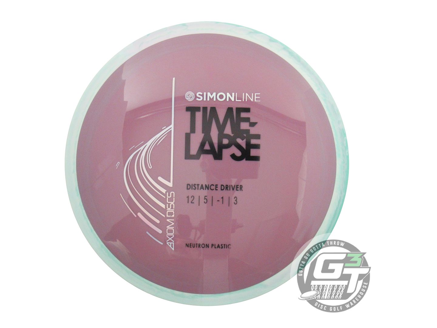 NOS Axiom Discs [LIZOTTE] Neutron Time Lapse 175g Purple White Rim Driver Disc