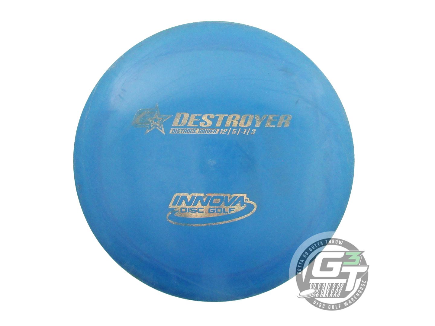 USED Innova GStar Destroyer 171g Blue Gold Bubble Foil Distance Driver Golf Disc