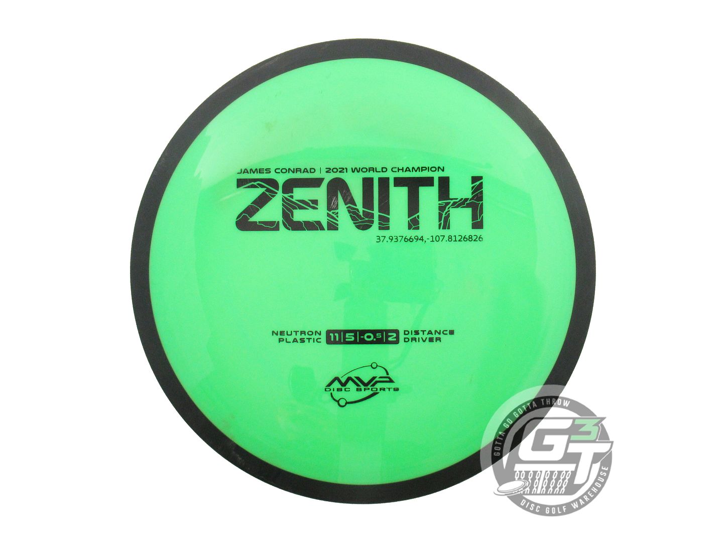 USED MVP Disc Sports [CONRAD] Neutron Zenith 172g Lime Fairway Driver Golf Disc