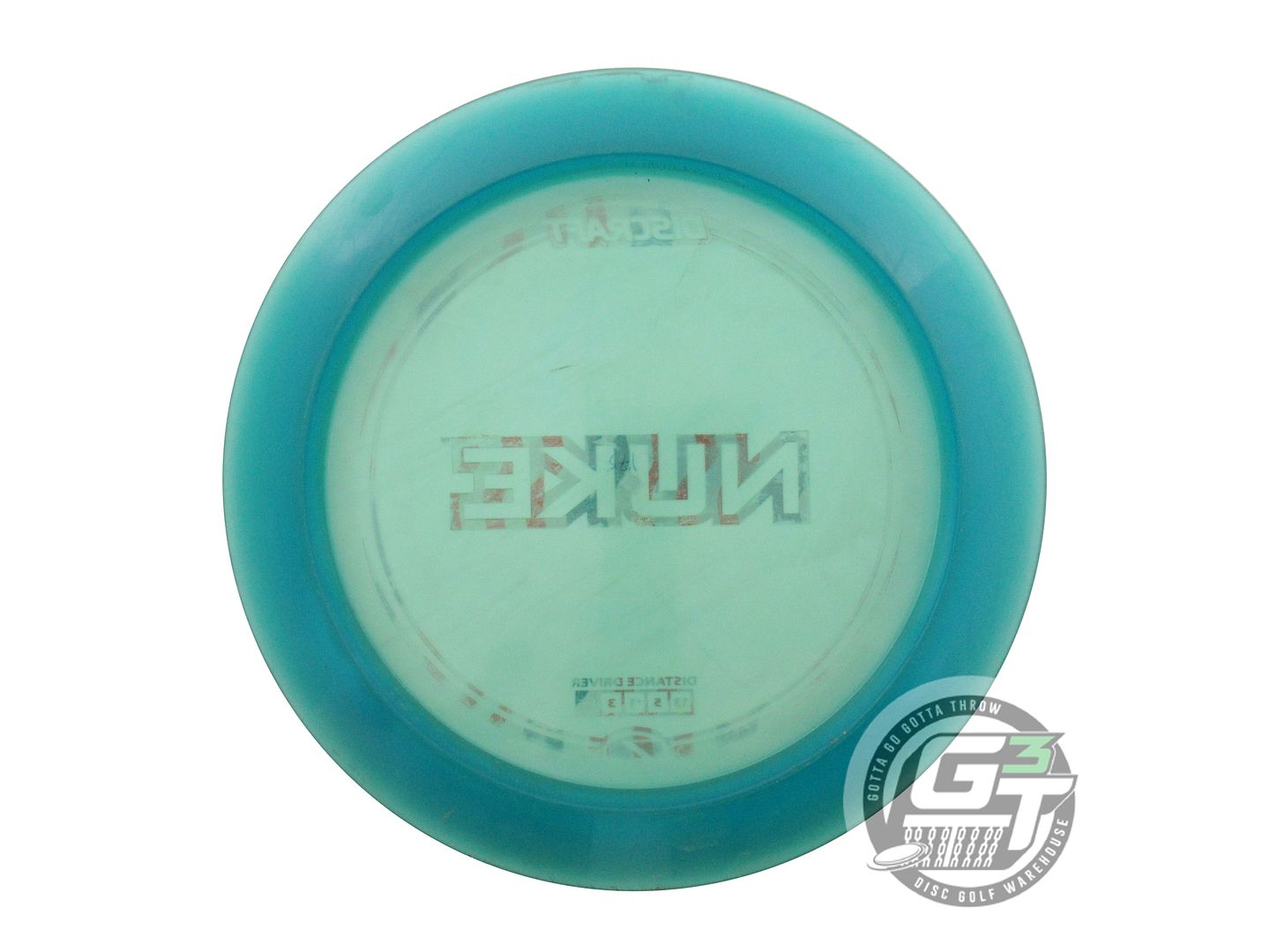 USED Discraft Z Nuke 175g Teal Flag Foil Distance Driver Golf Disc