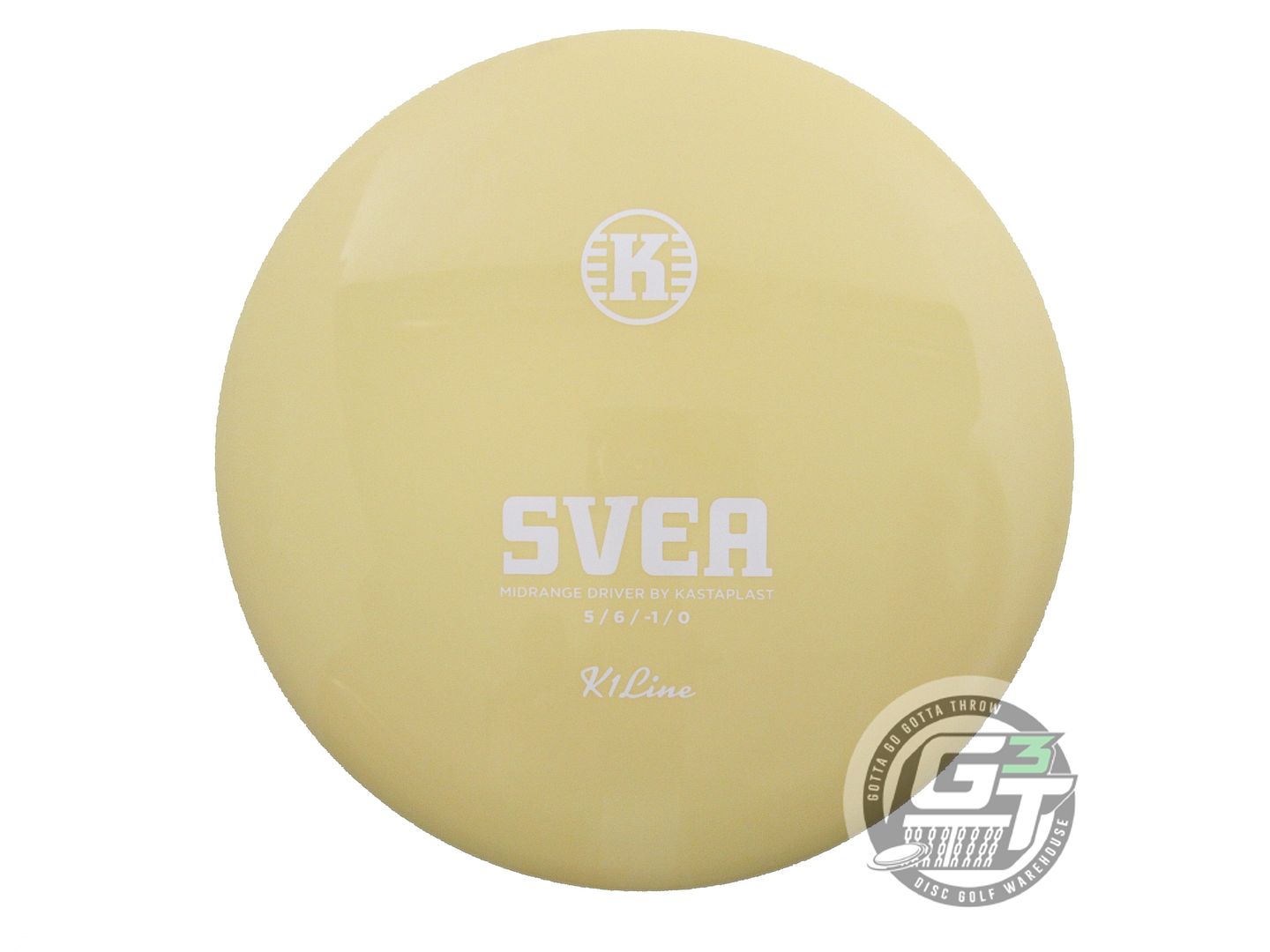 USED Kastaplast K1 Svea 178g Yellow White Stamp A Midrange Golf Disc