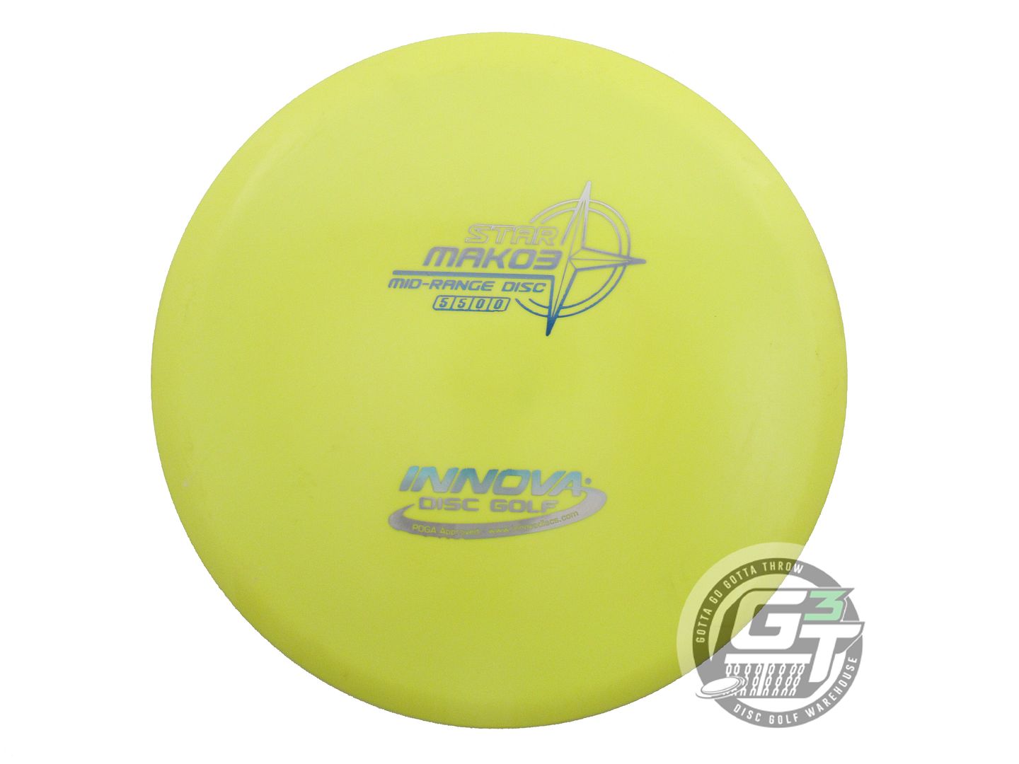 USED Innova Star Mako3 180g Yellow Blue Frost Foil Midrange Golf Disc