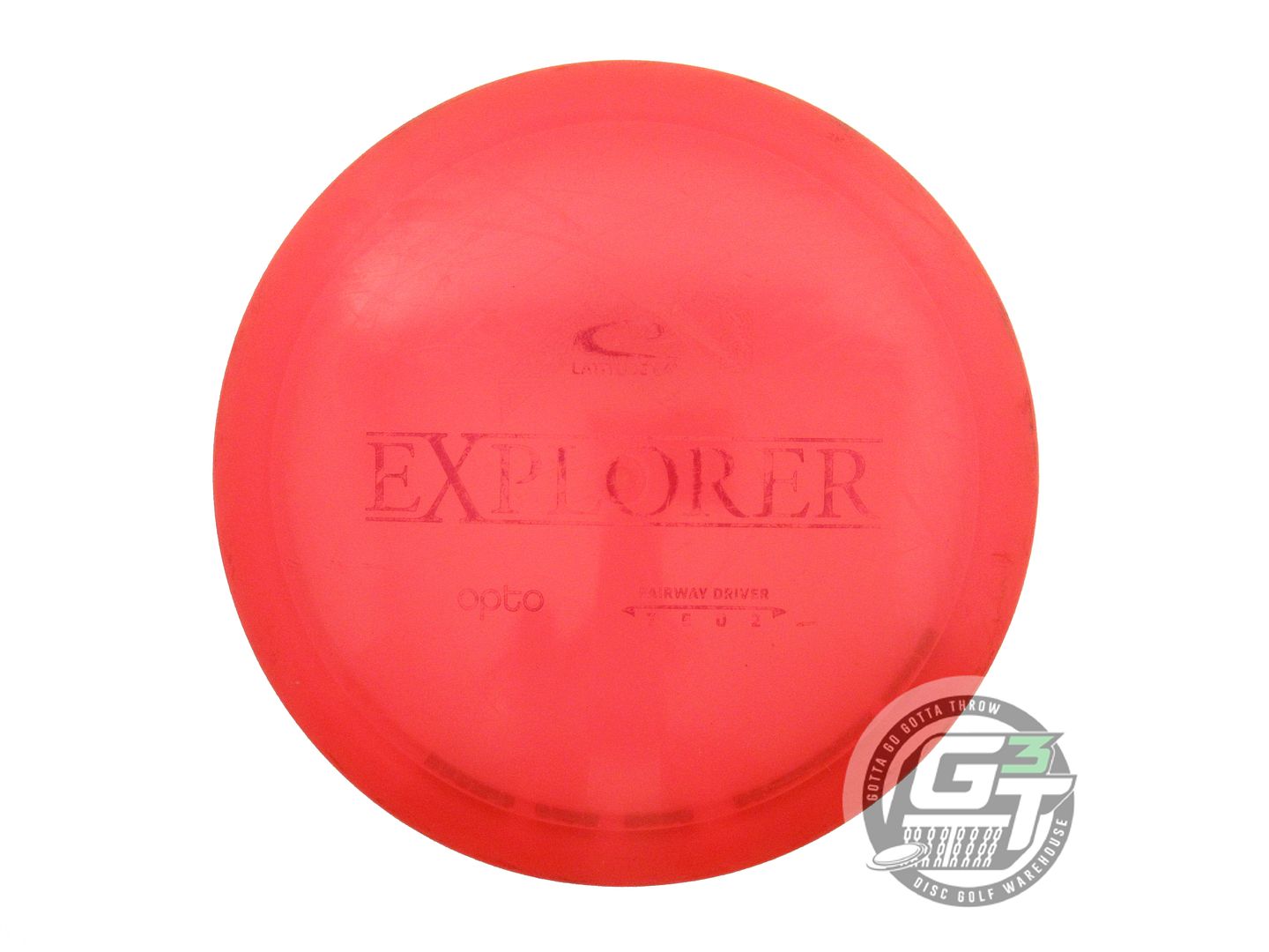 USED Latitude 64 Opto Explorer 173g Red Black Stamp Distance Driver Golf Disc