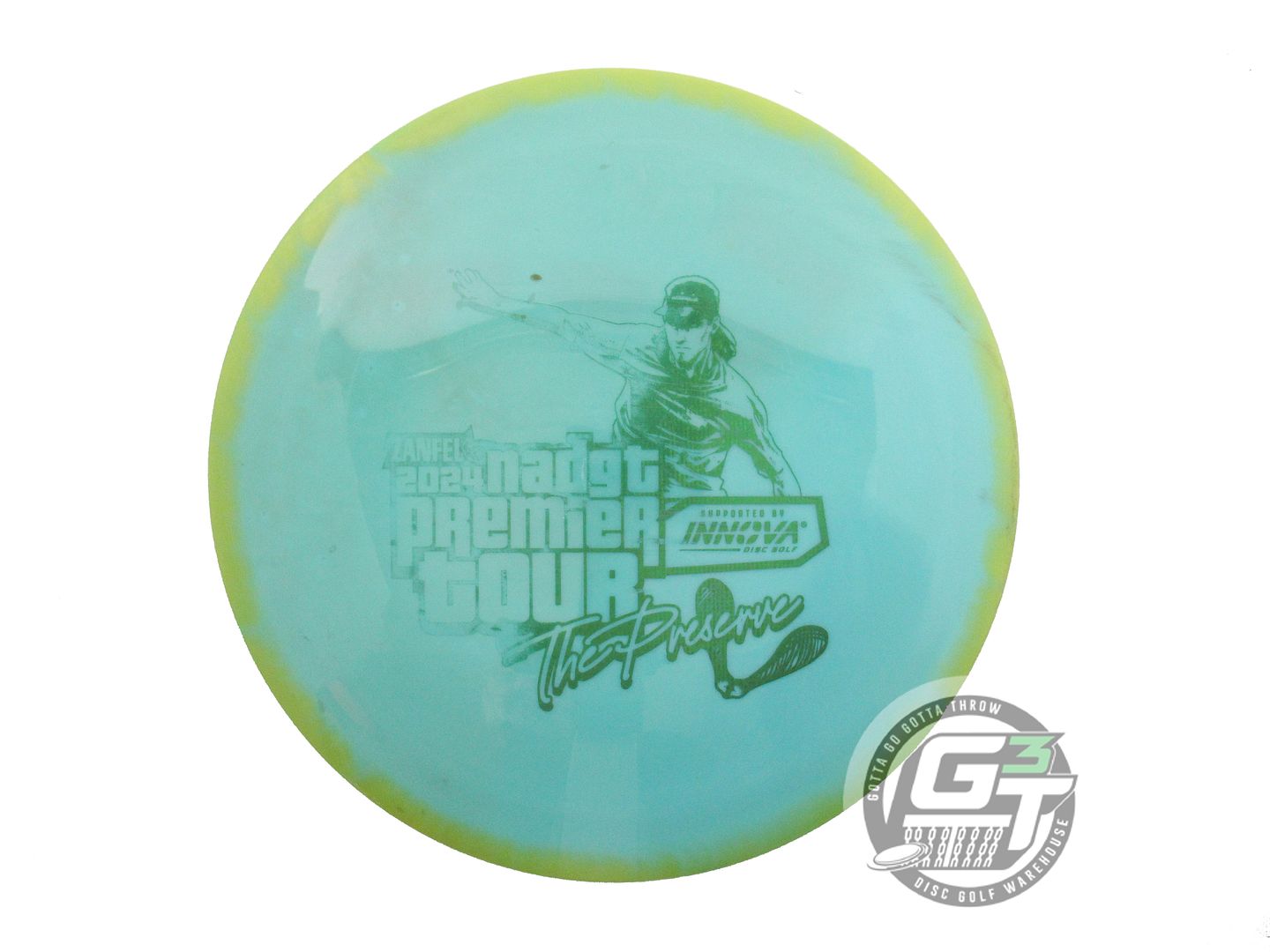 USED Innova [PRESERVE] Halo Star Destroyer 175g Lime-Seafoam Driver Golf Disc