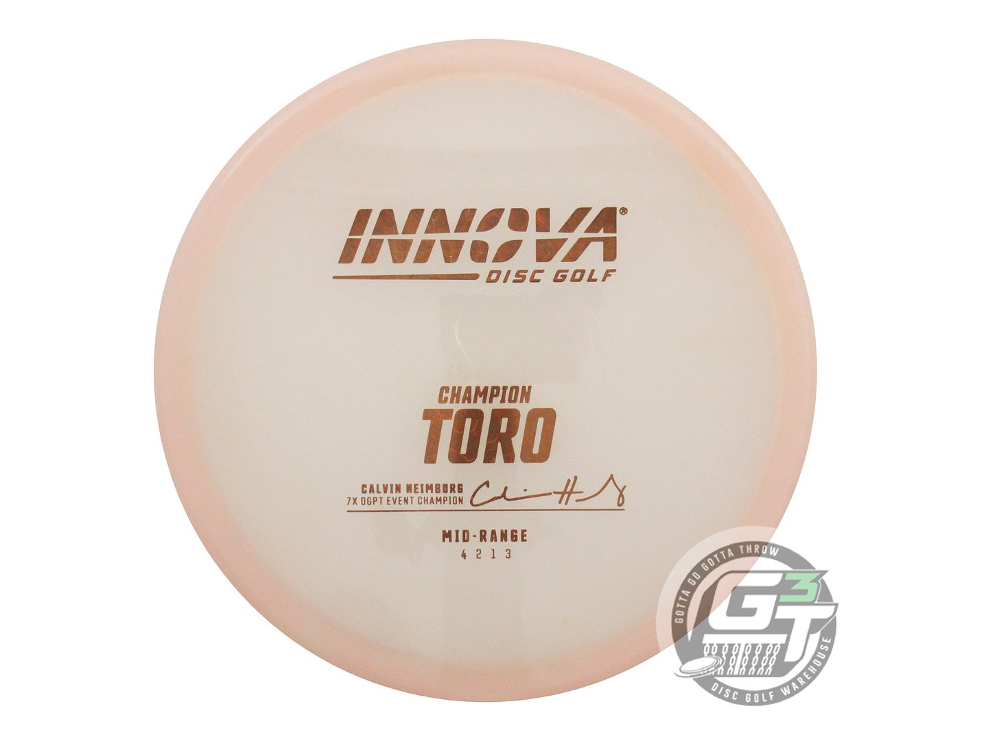USED Innova [HEIMBURG] Champion Toro 171g Peach Brown Foil Midrange Golf Disc