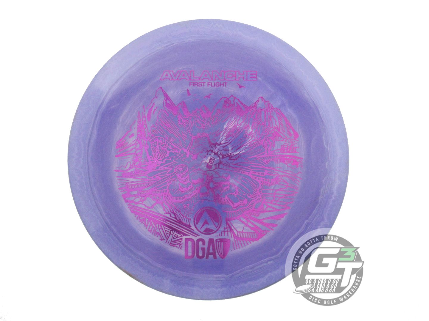 USED DGA FIRST RUN ProLine Avalanche 175g Purple Magenta Foil Driver Golf Disc