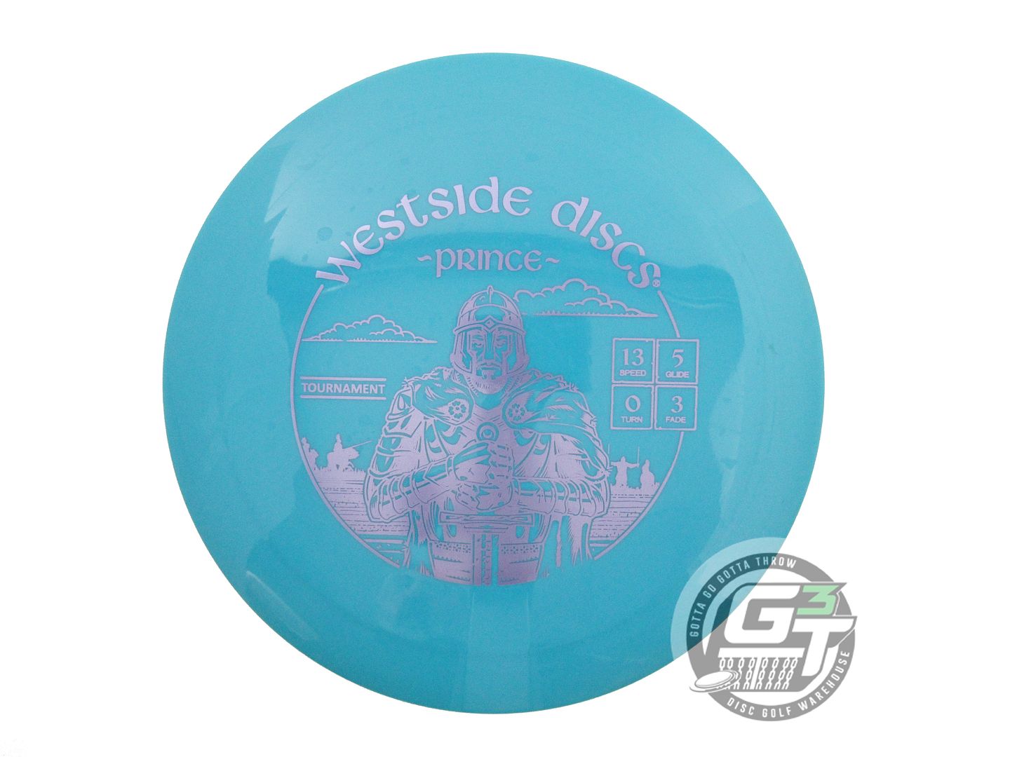 USED Westside Discs Tournament Prince 175g Teal Lilac Foil Distance Driver Disc