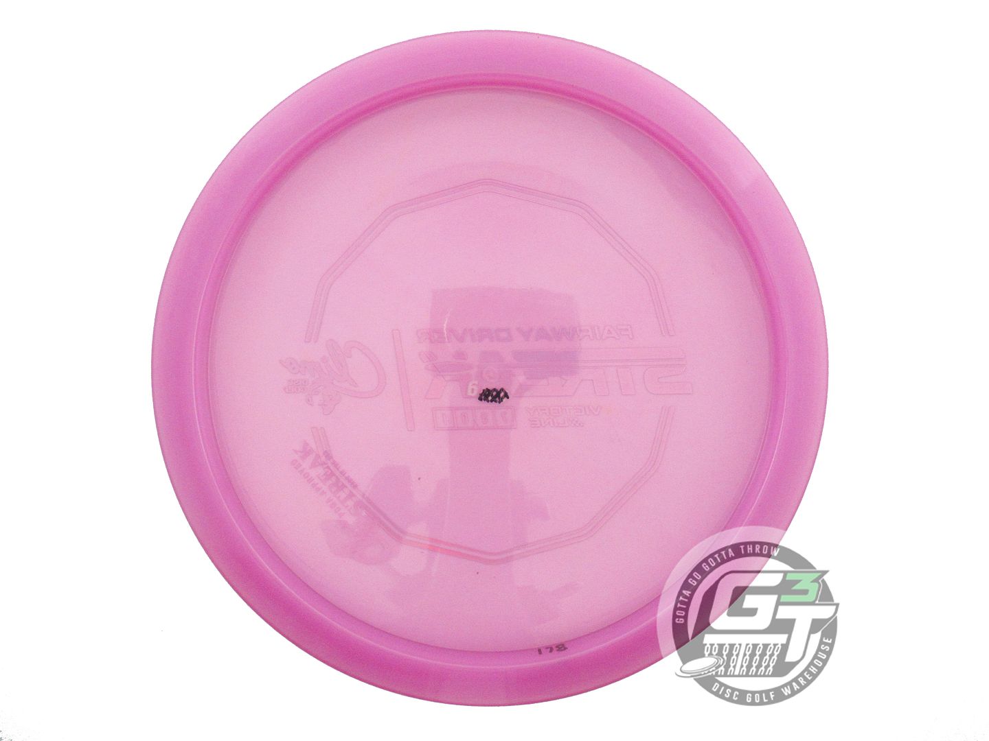USED Climo Victory Line Streak 178g Lilac Pink Holo Foil Fairway Driver Disc