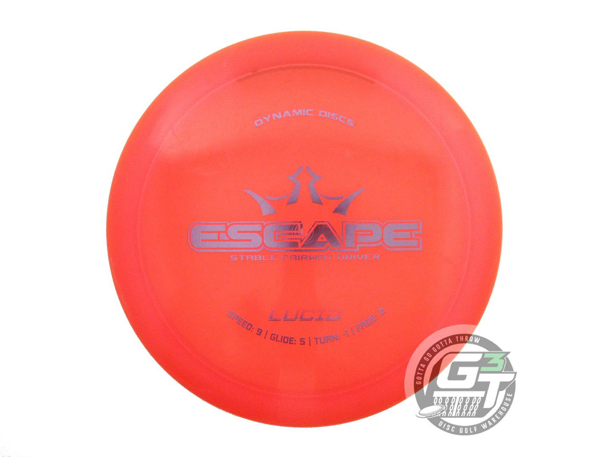 USED Dynamic Discs Lucid Escape 175g Orange Lilac Foil Fairway Driver Golf Disc