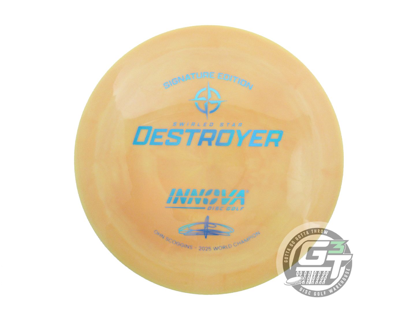 Innova Signature Edition Ohn Scoggins 2025 World Champion Swirled Star Destroyer Distance Driver Golf Disc (Individually Listed) - Gotta Go Gotta Throw