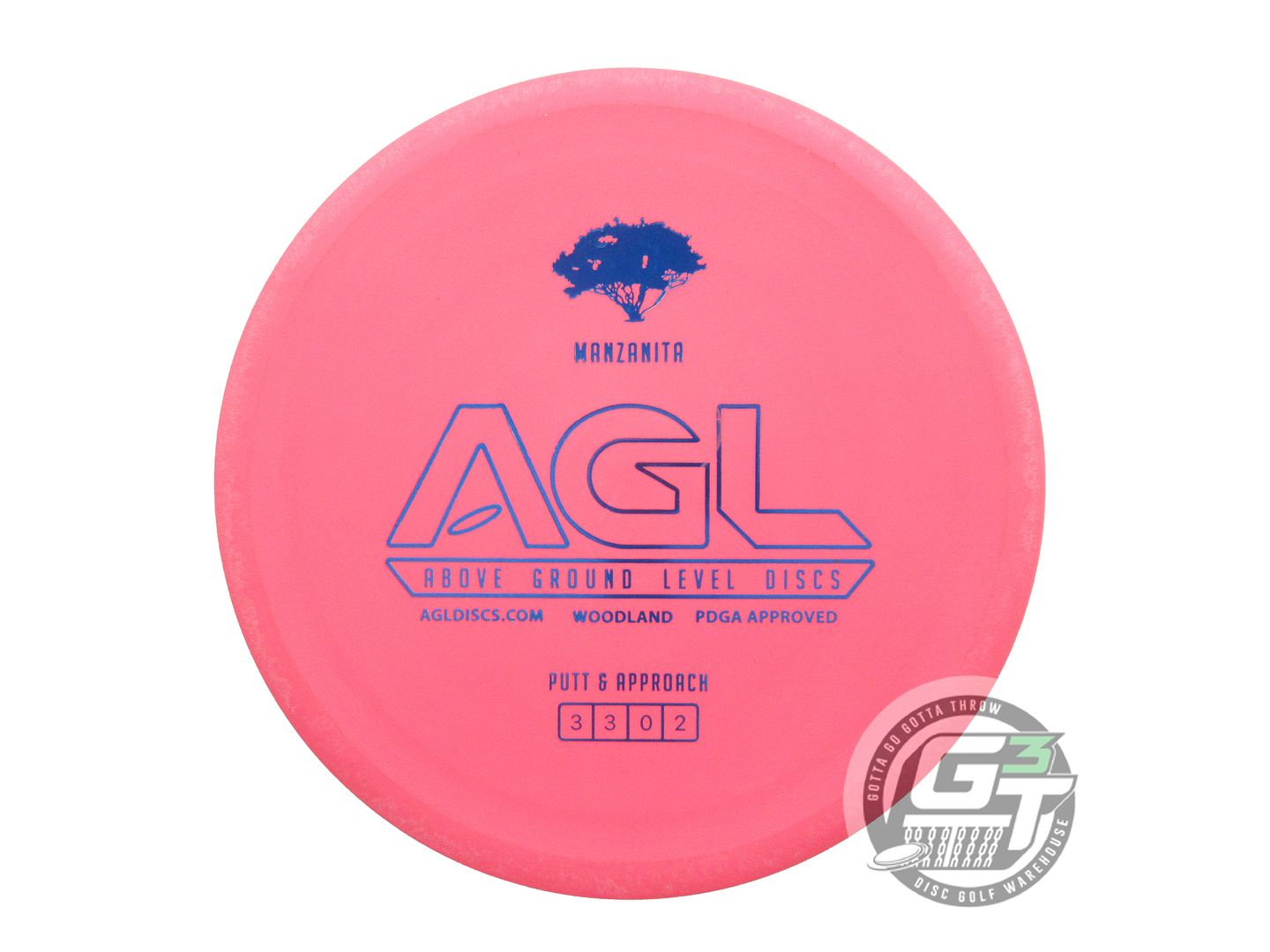 Above Ground Level Woodland Manzanita Putter Golf Disc (Individually Listed)