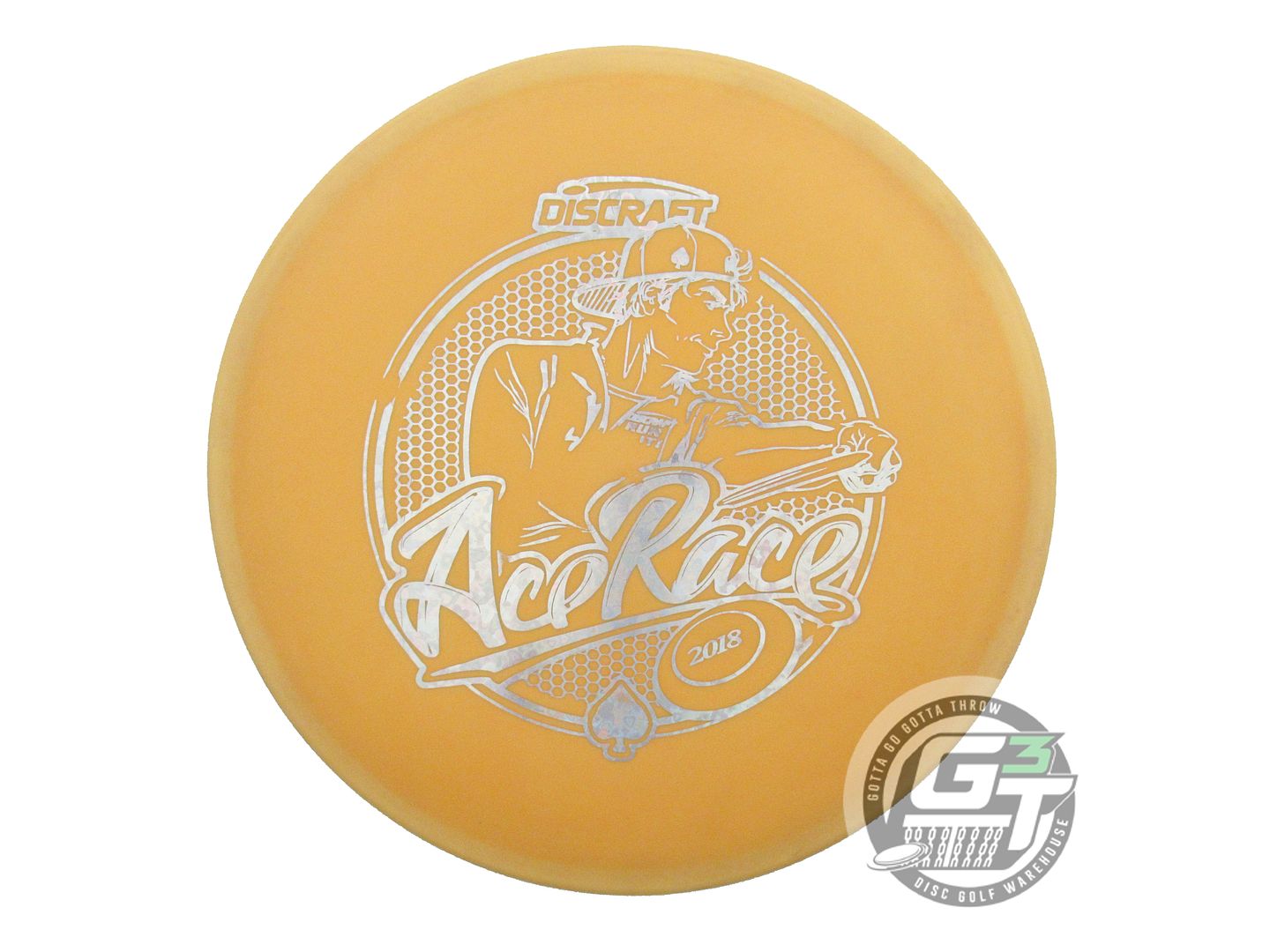 USED Discraft [ACE RACE] ESP Sol 166g Marigold Silver Heart Foil Midrange Disc