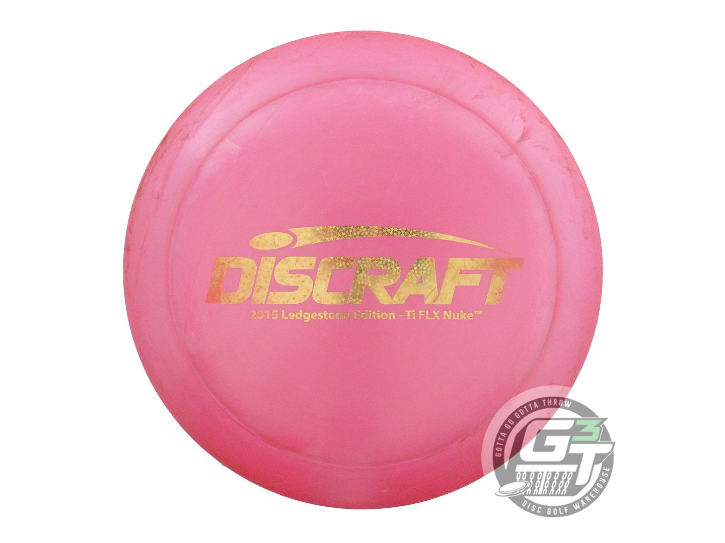 USED Discraft [LEDGESTONE] Titanium FLX Nuke 172g Pink Distance Driver Golf Disc