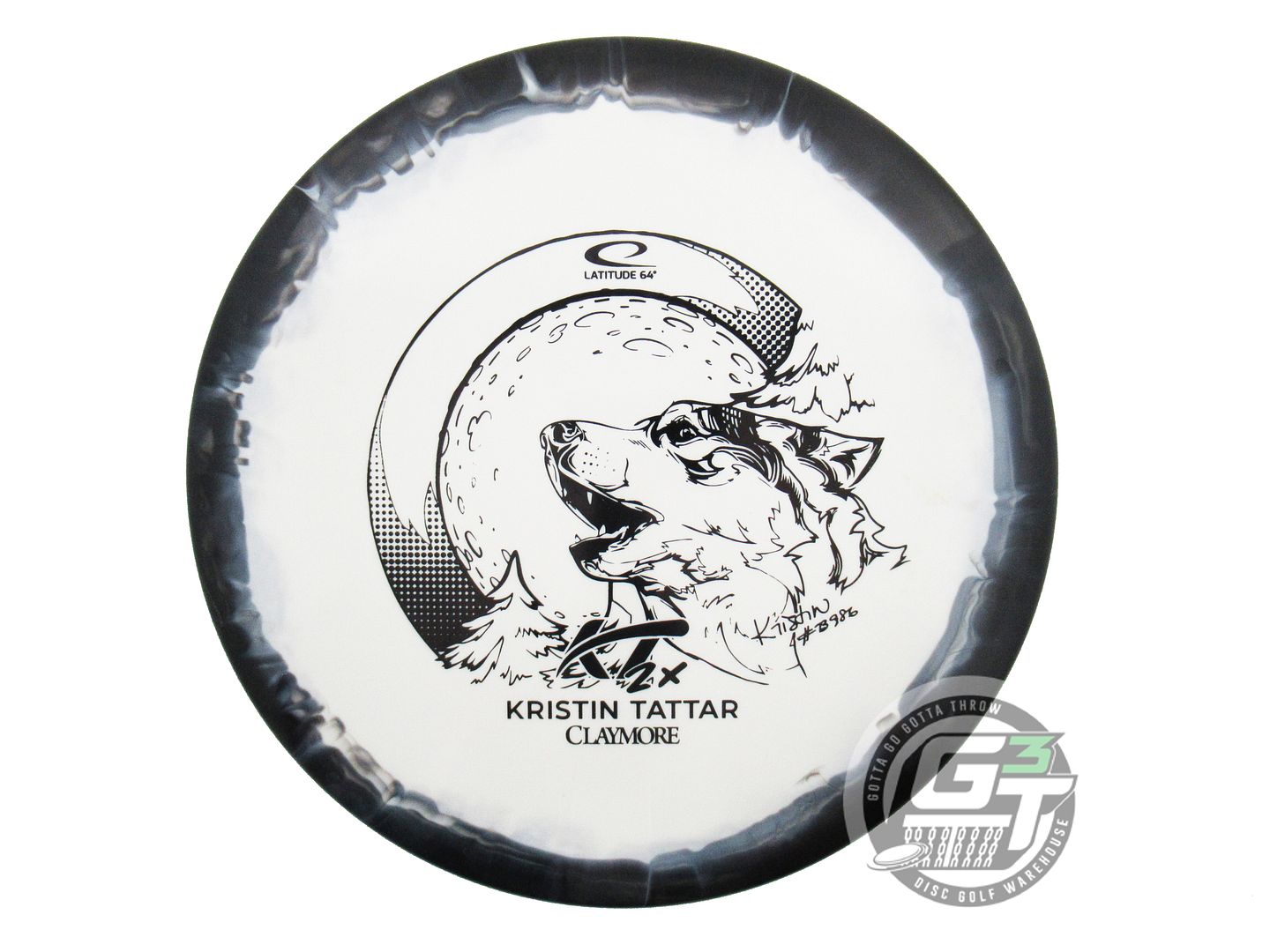USED Latitude 64 [TATTAR] Gold Orbit Claymore 177g Black-White Midrange Disc