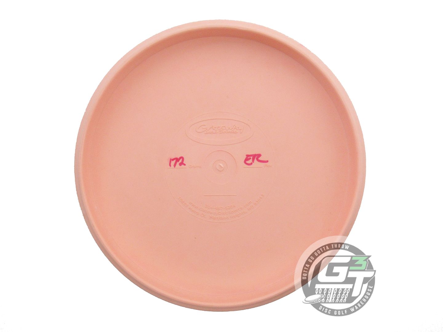 USED Hooligan Discs Soft Dime 172g Peach Black Stamp Putter Golf Disc