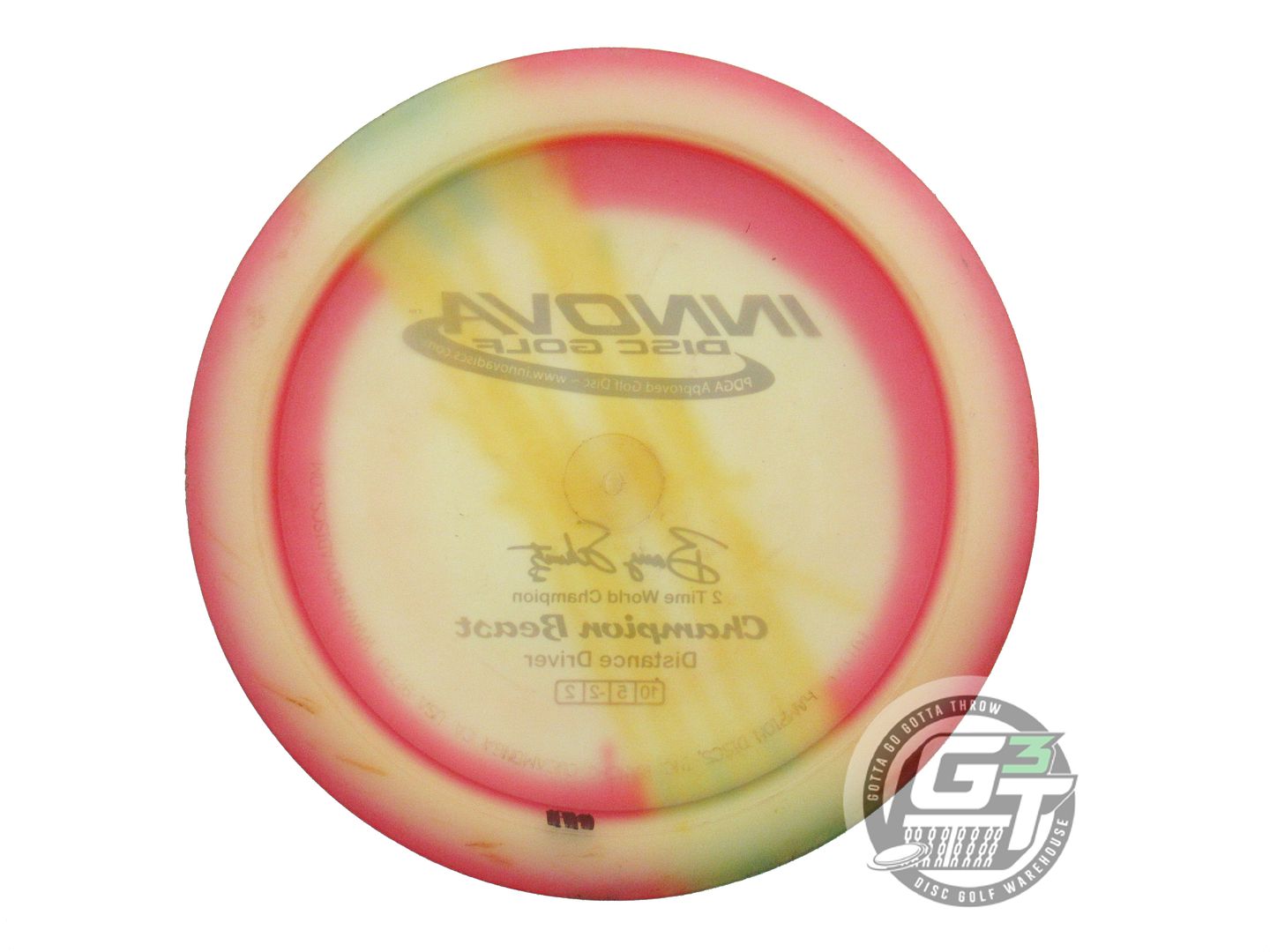 USED Innova I-DYE Champion Beast 175g Pink Burst Distance Driver Golf Disc