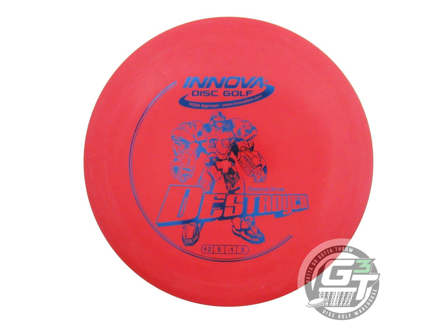 USED Innova DX Destroyer 175g Red Blue Foil Distance Driver Golf Disc